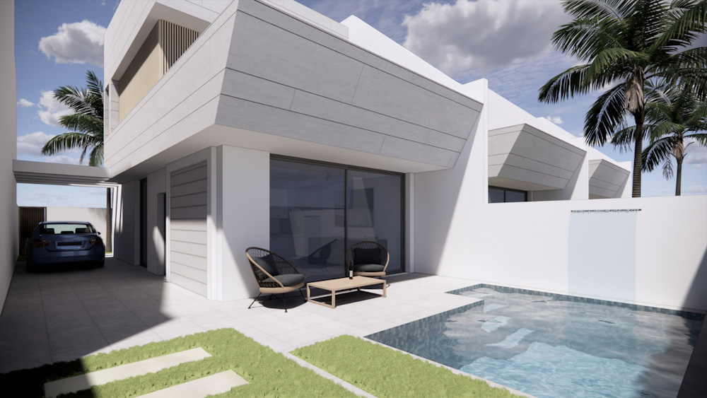 Design villas met 3 slaapkamers / Santiago de la Ribera